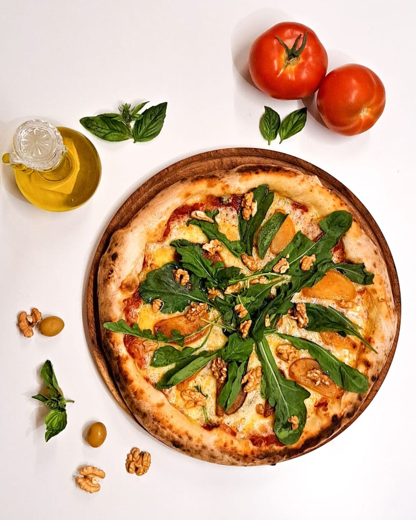 ½ Pizza Pera y Q. Azul